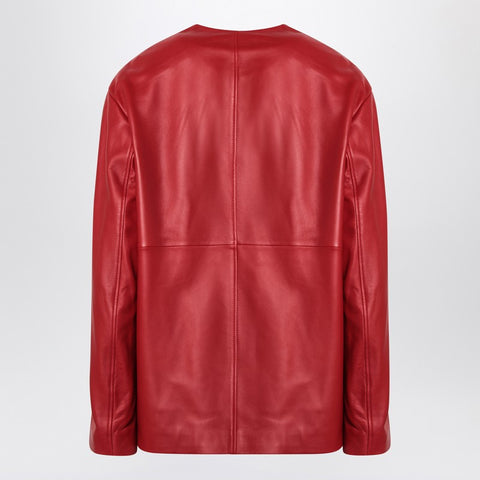 Loulou Studio Loulou Studio Red Atalia leather jacket