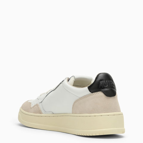 Autry AUTRY Medalist trainer in white/black leather and suede