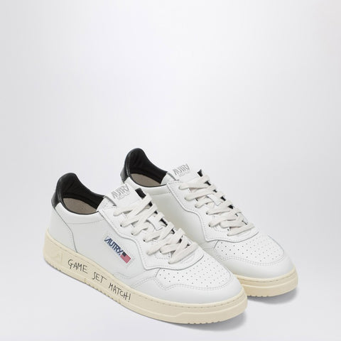 Autry AUTRY Medalist trainer in white/black leather and suede