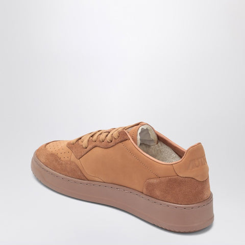 Autry AUTRY Brown Medalist sneakers in nappa and suede