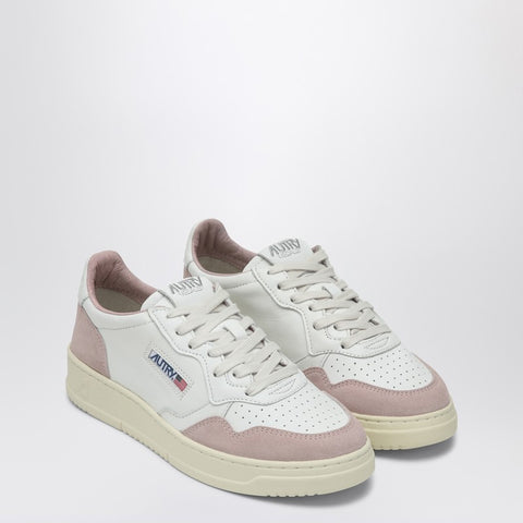 Autry AUTRY Medalist sneakers in white/powder leather and suede
