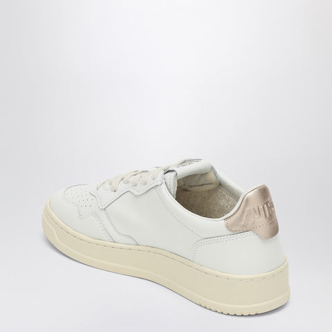 Autry AUTRY Medalist white/gold leather trainer