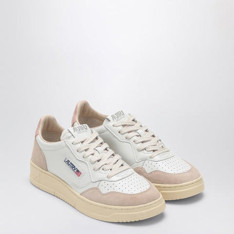 Autry AUTRY Medalist sneakers in white/powder leather and suede