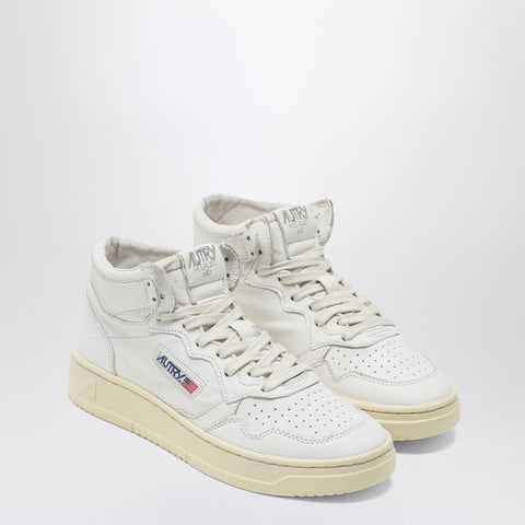 Autry AUTRY White leather high-top sneakers