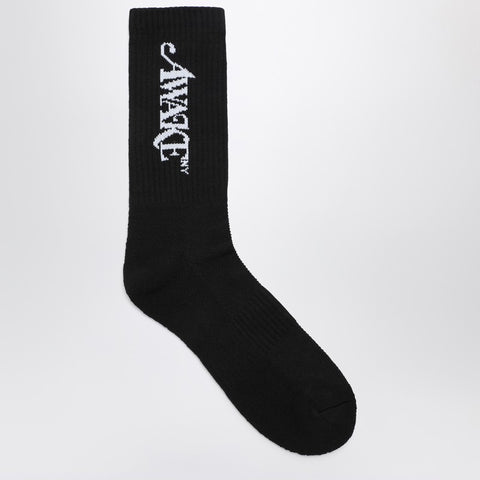 Awake NY Awake NY Black cotton socks with logo