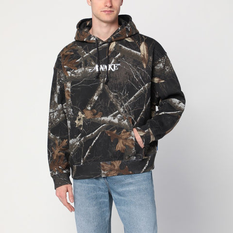 Awake NY Awake NY Brown printed sweatshirt with logo