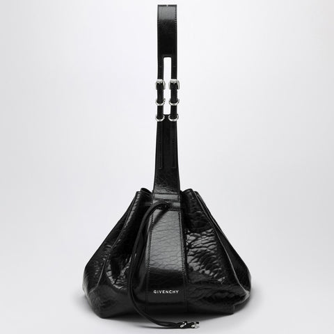Givenchy Givenchy Pumpkin medium bag in black cracked patent leather