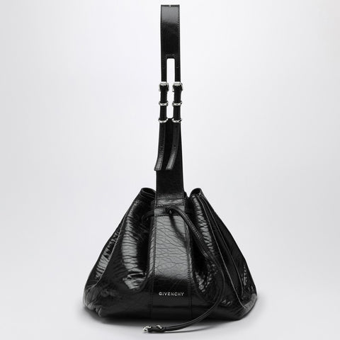 Givenchy Givenchy Pumpkin medium bag in black cracked patent leather