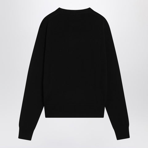 Ami Paris Ami Paris Black Ami De Coeur wool jumper