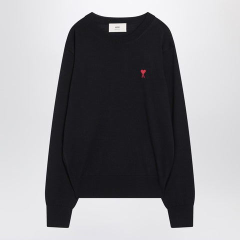 Ami Paris Ami Paris Night blue Ami De Coeur wool jumper