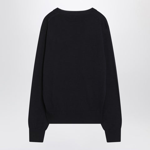 Ami Paris Ami Paris Night blue Ami De Coeur wool jumper