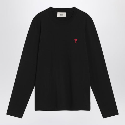 Ami Paris Ami Paris Black Ami De Coeur T-shirt