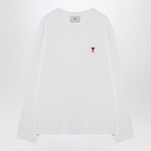 Ami Paris Ami Paris White Ami De Coeur T-shirt