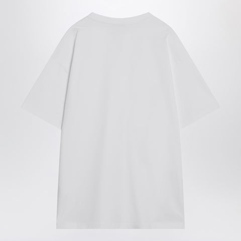 Givenchy Givenchy White cotton T-shirt with logo patch