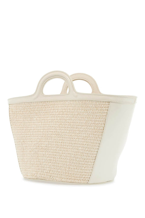 Marni Marni beige cotton and nylon handbag with woven design