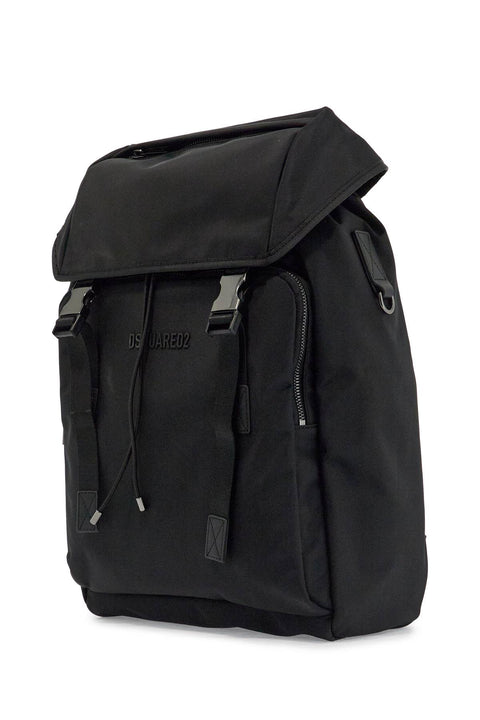 Dsquared2 Dsquared2 black nylon laptop backpack