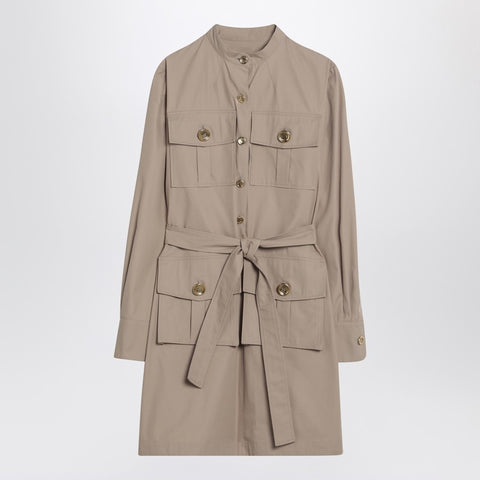 Givenchy Givenchy Taupe safari dress in poplin