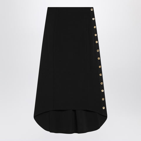 Givenchy Givenchy Black Milan stitch skirt with buttons