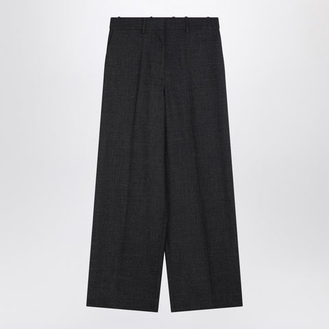 Givenchy Givenchy Dark grey wool wide trousers