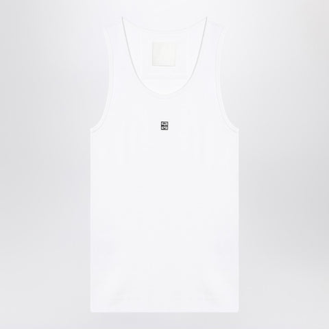 Givenchy Givenchy White cotton tank top with logo