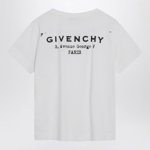 Givenchy Givenchy White cotton T-shirt with logo
