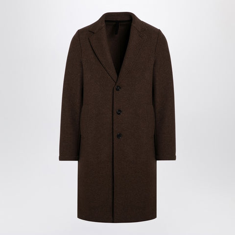 Harris Wharf London Harris Wharf London Brown single-breasted coat in virgin wool