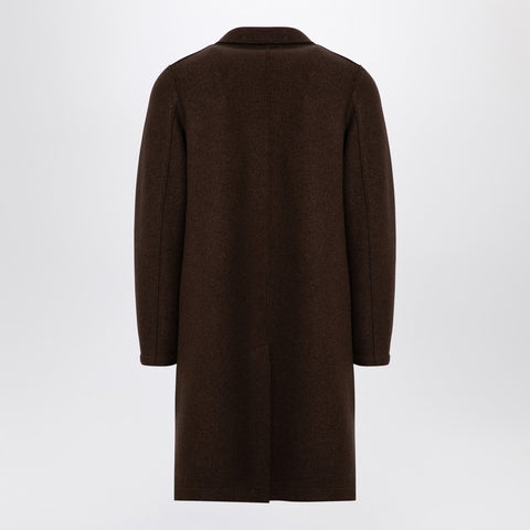 Harris Wharf London Harris Wharf London Brown single-breasted coat in virgin wool