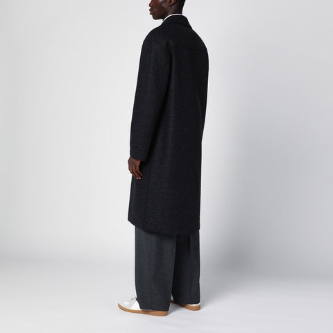 Harris Wharf London Harris Wharf London Anthracite grey single-breasted wool coat