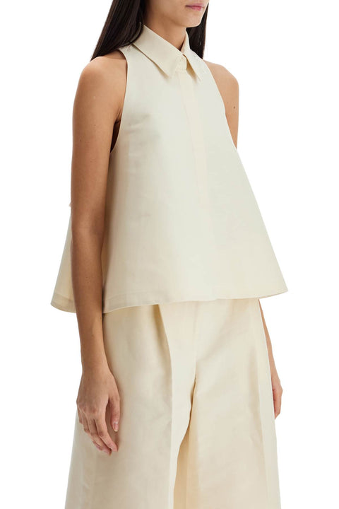 Marni Marni ivory cotton women's shirt with embroidered logo