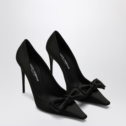 Dolce & Gabbana Dolce & Gabbana Dolce&Gabbana Black satin pumps with bow