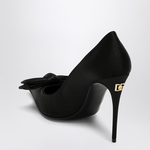 Dolce & Gabbana Dolce & Gabbana Dolce&Gabbana Black satin pumps with bow