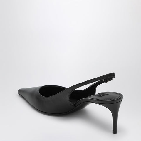 Dolce & Gabbana Dolce & Gabbana Dolce&Gabbana Black leather slingback décolleté