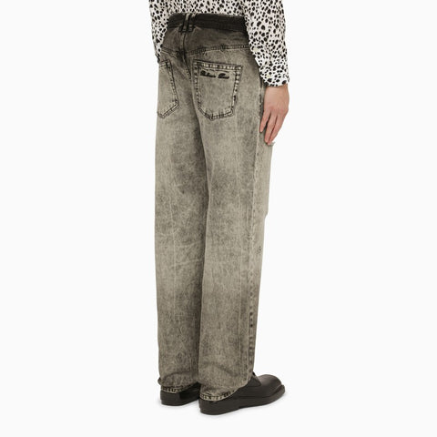 Balmain Balmain Light grey delavé denim jeans