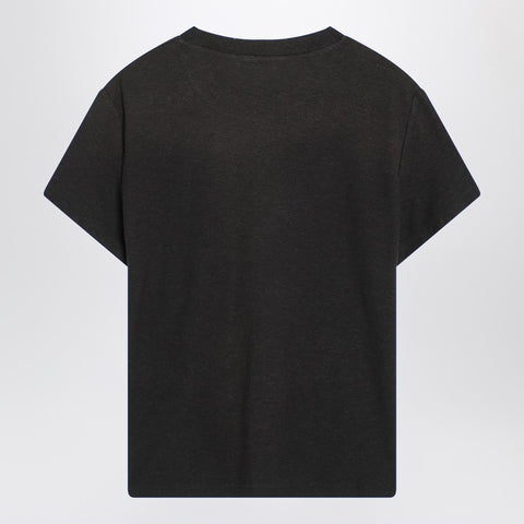 Acne Studios Acne Studios Faded black cotton T-shirt with logo