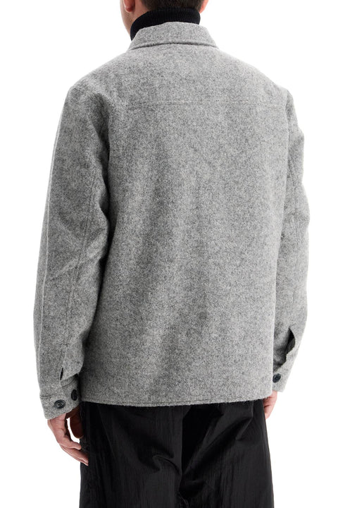 Woolrich Woolrich reflective wool blend shirt jacket