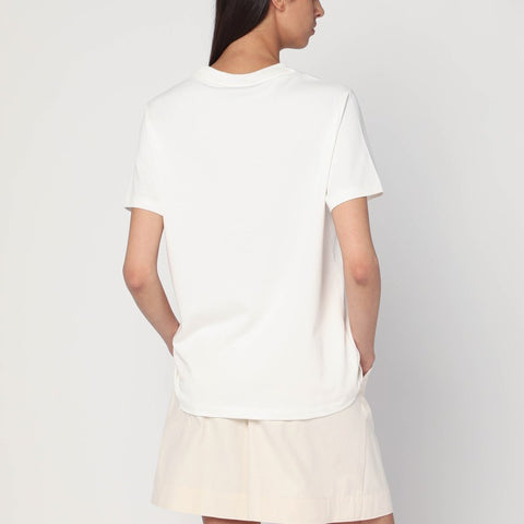 A.P.C. A.P.C. White T-shirt with logo embroidery