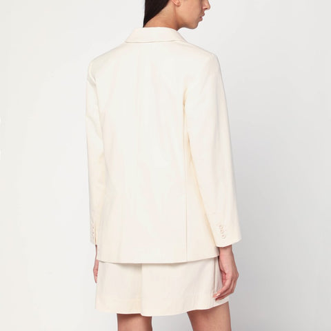 A.P.C. A.P.C. Double-breasted jacket in écru cotton