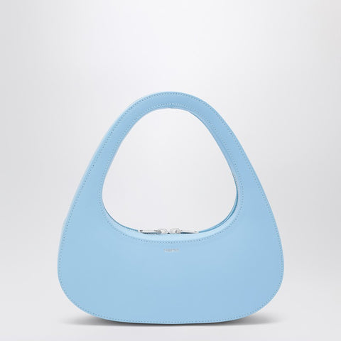 Coperni Coperni Micro Baguette Swipe Bag light blue leather