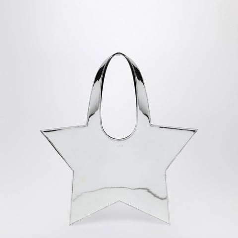 Coperni Coperni Mini Star mirrored silver tote bag
