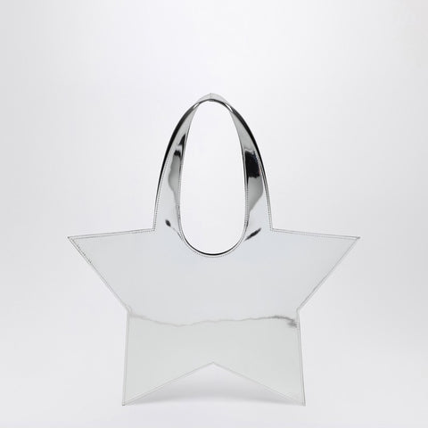 Coperni Coperni Mini Star mirrored silver tote bag
