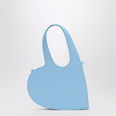 Coperni Coperni Mini Heart bag in light blue leather