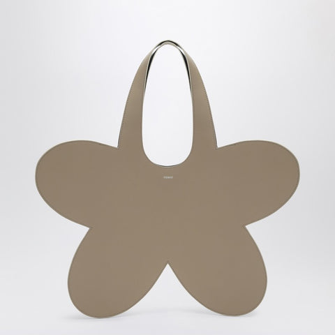 Coperni Coperni Flower beige leather tote bag