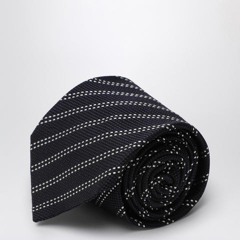Destin Destin Blue/white silk tie