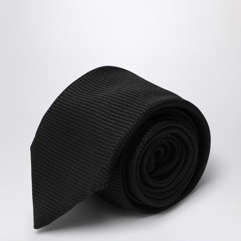Destin Destin Black silk tie