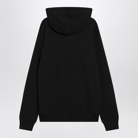 Balmain Balmain Black cotton hoodie with logo