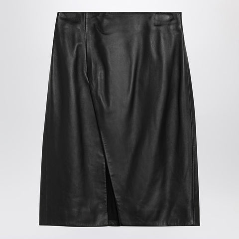 Loulou Studio Loulou Studio Akare black leather skirt