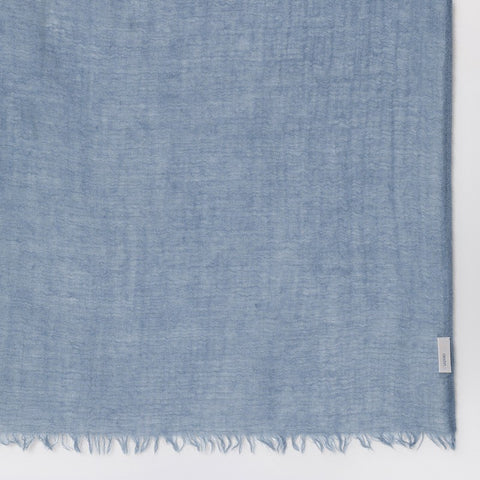 Destin Destin Oxford blue wool-silk blend scarf