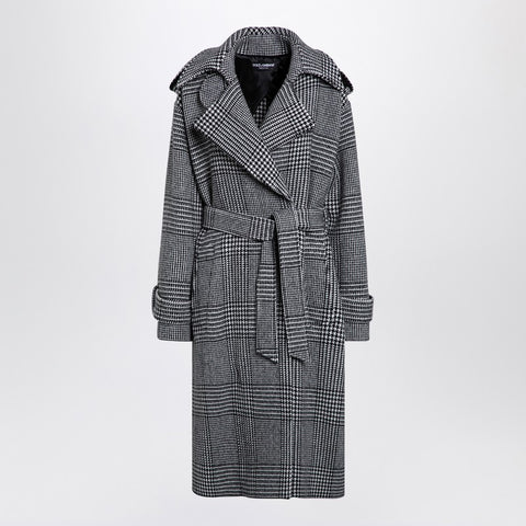 Dolce & Gabbana Dolce & Gabbana Dolce&Gabbana Houndstooth wool checked coat