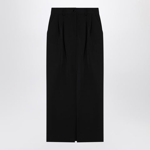 Dolce & Gabbana Dolce & Gabbana Dolce&Gabbana Black gabardine wool pencil skirt