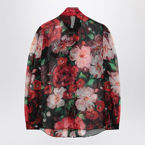 Dolce & Gabbana Dolce & Gabbana Dolce&Gabbana Shirt with bow in chiffon with Floral print